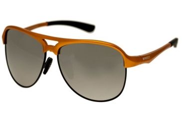 Image of Breed Jupiter Sunglasses, Orange Titanium Frame, Black Lens BSG019OG