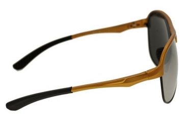 Image of Breed Jupiter Sunglasses, Orange Titanium Frame, Black Lens BSG019OG