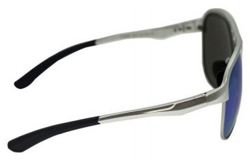 Image of Breed Jupiter Sunglasses, Silver Titanium Frame, Blue-Green Lens BSG019SR