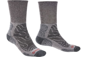 Image of Bridgedale Hike Lightweight Merino Comfort Boot Socks - Mens, Grey, Large, 710514-806-L