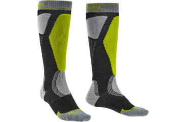 Image of Bridgedale Ski Easy On Socks - Mens, Graphite, Medium, 710102-140-M