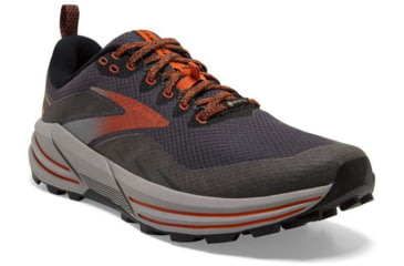 Image of Brooks Cascadia 16 GTX Running Shoes - Mens, Black/Ebony/Cinnabar, 11.0, 1103771D060.110