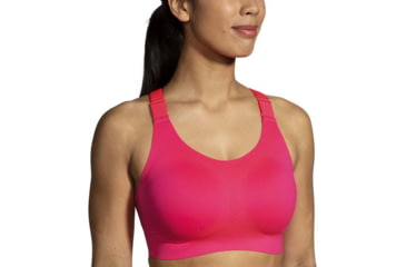 Image of Brooks Dare Racerback Run Bra 2.0 - Womens, Hyper Pink, 34D, 350085620.0341D