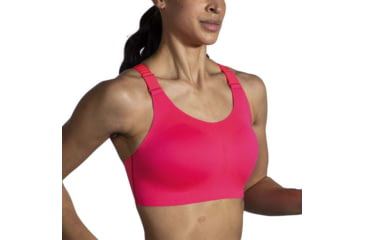 Image of Brooks Dare Racerback Run Bra 2.0 - Womens, Hyper Pink, 34D, 350085620.0341D