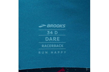 Image of Brooks Dare Racerback Run Bra 2.0 - Womens, Lagoon Speckle Print, 40DD, 350085464.0402D