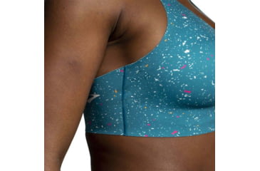 Image of Brooks Dare Racerback Run Bra 2.0 - Womens, Lagoon Speckle Print, 40DD, 350085464.0402D