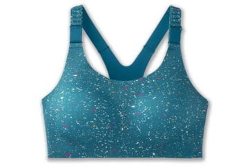 Image of Brooks Dare Racerback Run Bra 2.0 - Womens, Lagoon Speckle Print, 40DD, 350085464.0402D