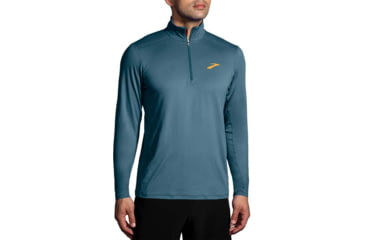 Image of Brooks Dash 1/2 Zip 2.0 - Mens, Htr Slate Blue, XXL, 211451409.045