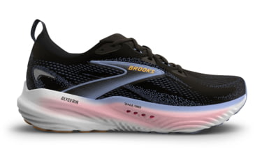 Image of Brooks Glycerin 22 Road Running Shoes - Womens, Black/Blue Heron/Orange, 7, 1B, 1204341B088.070