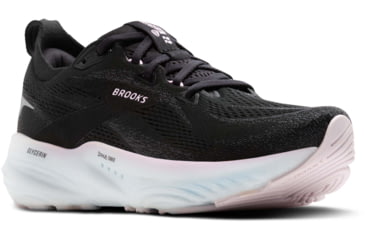 Image of Brooks Glycerin 22 Road Running Shoes - Womens, Black/Orchid Ice/White, 6.0 US/Medium, 1204341B024.060