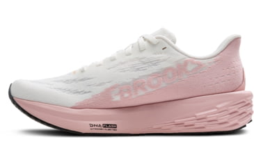 Image of Brooks Launch 11 Road Running Shoes - Womens, White/Gold/Pink, 6, 1B, 1204391B164.060