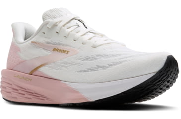Image of Brooks Launch 11 Road Running Shoes - Womens, White/Gold/Pink, 6, 1B, 1204391B164.060