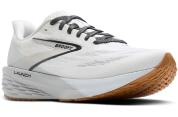 Image of Brooks Launch 11 Road Running Shoes - Womens, White/Grey/Black, 6.5, 1B, 1204391B135.065