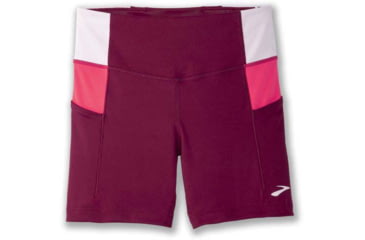 Image of Brooks Method 5in Short Tight - Womens, Razzmatazz/Quartz/Hyper Pink, XS, 221523633.020