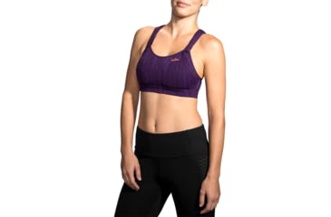 Image of Brooks Moving Comfort Rebound Racer Bra - Womens, Berry Jacquard, 36-DD, 350037512.0362D
