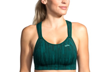 Image of Brooks Moving Comfort Rebound Racer Bra - Womens, Forest Jacquard, 34-D, 350037335.0341D