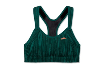Image of Brooks Moving Comfort Rebound Racer Bra - Womens, Forest Jacquard, 34-D, 350037335.0341D