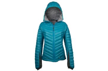 Image of Brooks-Range Mountaineering Down Hoody - Women's, Carribean Blue, Small 6552-Carribean Blue-S
