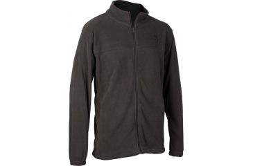 Image of Browning Bg Men's Fleece Jacket Medium Charcoal W/buck Mark Logo