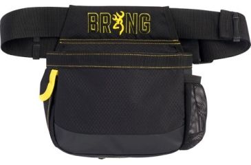 Image of Browning BG Shell Pouch w/Belt Trim, Black/Gold Trim, 121858722