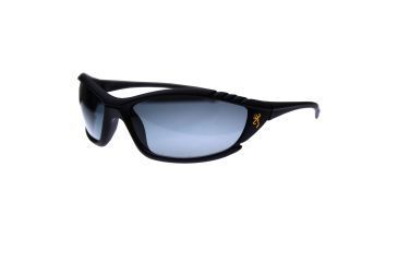Image of Browning Eyewear Stalker Black Polycarbonate Frame Gray TAC 1.5 Polarized Lens Sunglasses BRN-STA-001