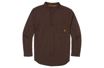 Image of Browning Lightweight Shirt w/o Embroidery - Mens, Chocolate, Small, 3019649801