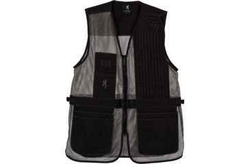 Image of Browning Trappercreek LH Shooting Vest - Womens, Black/Gray, 2XL, 3050359905