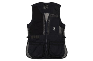 Image of Browning Trappercreek Shooting Vest - Women's, Navy, L, 3050699503