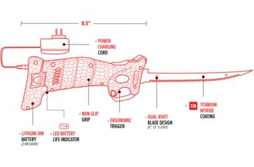 Image of Bubba Blade Lithium Ion Electric Fillet Knife W/4 Blds