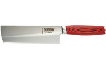 Image of Bubba Blade Nakiri Kitchen Knife, 6.5in, Stainless Steel, G10 Handle, 1151297