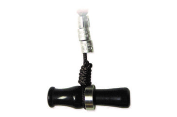 Image of Buck Gardner Duck Call Necklace w/ Wood Duck Whistle, Black Pearl NWD-WHS-BP-CS