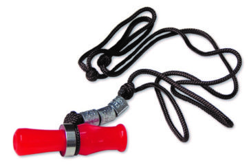 Image of Buck Gardner Duck Call Necklace w/ Wood Duck Whistle, Red Pearl NWD-WHS-RP-CS
