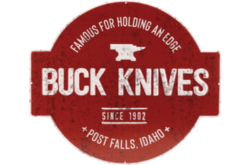 Image of Buck Knives Famous For Edge Tin Sign, BU95309