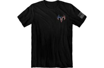 Image of Buck Wear T-shirt ''red White &amp; True'' Black Xx-large