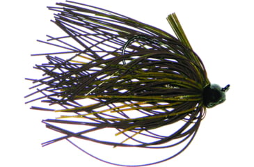 Image of Buckeye Lures Football Mop Jig, 1/2 Oz, Green Pumpkin, BEL-FBMJGP12