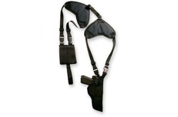 Image of USED Bulldog Cases &amp; Vaults Deluxe Shoulder Harness Holster, 1911, Ambidextrous, Plain, Black, WSHD 15, EDEMO1, Condition Like New, Inspect and Rebox