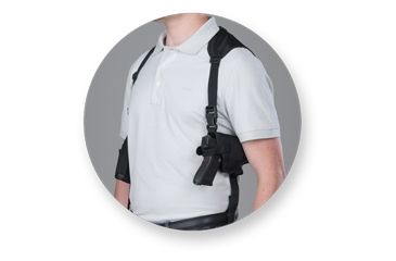 Image of Bulldog Cases &amp; Vaults Deluxe Shoulder Harness with Horizontal Holster and Ammo Pouch for 1911 Style Autos WSHD 15