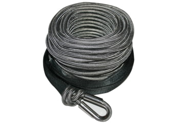 Image of Bulldog Winch AR Synthetic Winch Line 9mm X 100ft, 6 to 8K, Grey, 20200