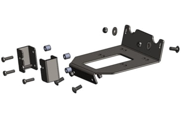 Image of Bulldog Winch Polaris RZR XC Winch Mount, Black, 15187