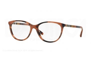 Image of Burberry BE2205 Eyeglass Frames 3518-52 - Spotted Amber Frame