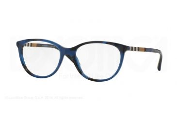 Image of Burberry BE2205 Eyeglass Frames 3546-54 - Spotted Blue Frame