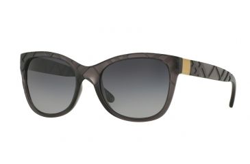 Image of Burberry BE4219 Progressive Prescription Sunglasses BE4219-3581T3-56 - Lens Diameter 56 mm, Frame Color Matte Grey