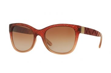 Image of Burberry BE4219 Progressive Prescription Sunglasses BE4219-358413-56 - Lens Diameter 56 mm, Frame Color Matte Boredaux Gradient