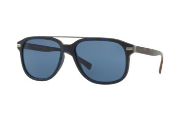 Image of Burberry BE4233 Progressive Prescription Sunglasses BE4233-362180-57 - Lens Diameter 57 mm, Frame Color Matte Blue Havana