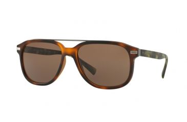 Image of Burberry BE4233 Progressive Prescription Sunglasses BE4233-362273-57 - Lens Diameter 57 mm, Frame Color Matte Light Havana