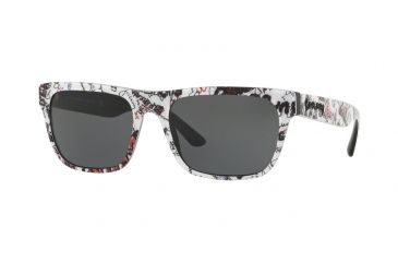 Image of Burberry BE4268 Bifocal Prescription Sunglasses BE4268-371287-56 - Lens Diameter 56 mm, Frame Color Print Doodle On Black