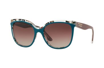 Image of Burberry BE4270 Prescription Sunglasses, 55mm, Top Green On Check, BE4270-3731E2-55-SV