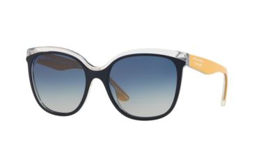 Image of Burberry BE4270 Prescription Sunglasses, 55mm, Top Blue On Transparent, BE4270-37324L-55-SV