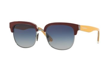 Image of Burberry BE4272 Progressive Prescription Sunglasses, 53mm, Top Bord On Check/Gunmetal, BE4272-37384L-53-PRO