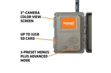 Image of Bushnell CelluCore 30mp AT&amp;T No Glow Treebark Trail Cam, Camo, Box, 119902A